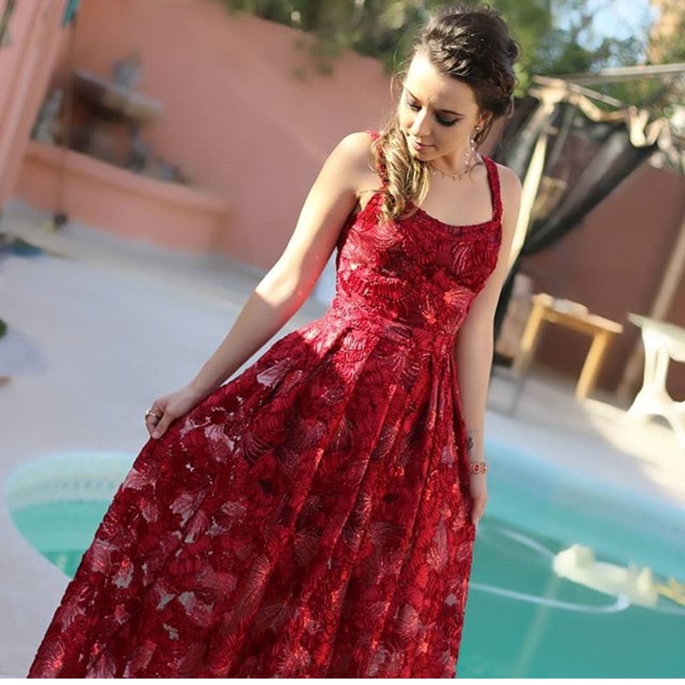 Red Party Wedding Long dress
